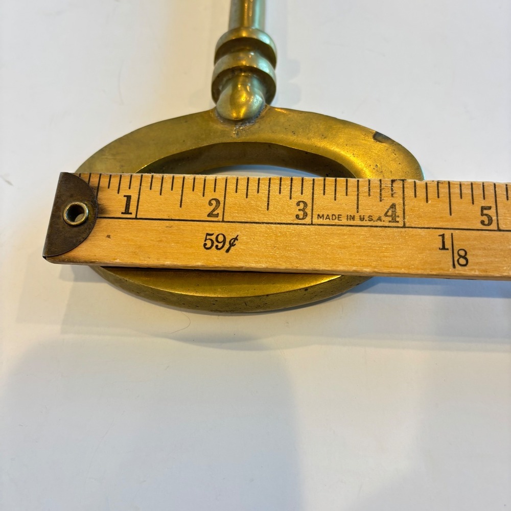 Vintage Large Solid Brass Skeleton Key Wall Decor 13" Key to my Heart Heavy - Picture 5 of 5